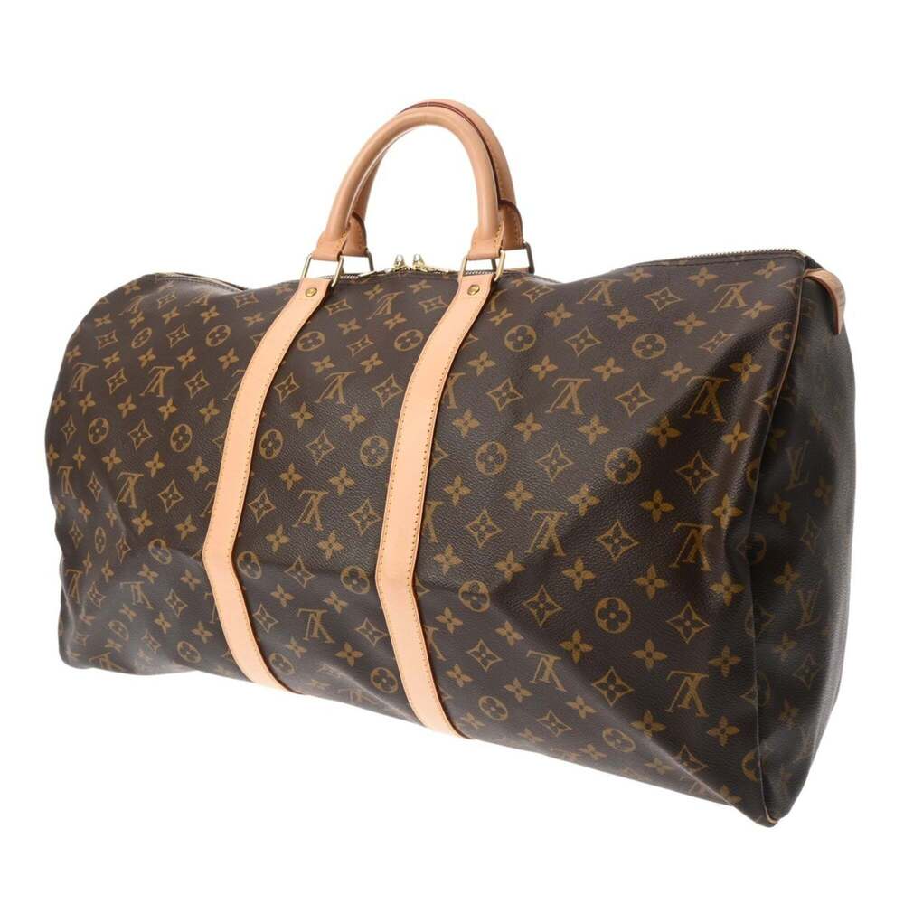 LOUIS VUITTON Brown Monogram Canvas Keepall 55 Boston Bag - Picture 3 of 11